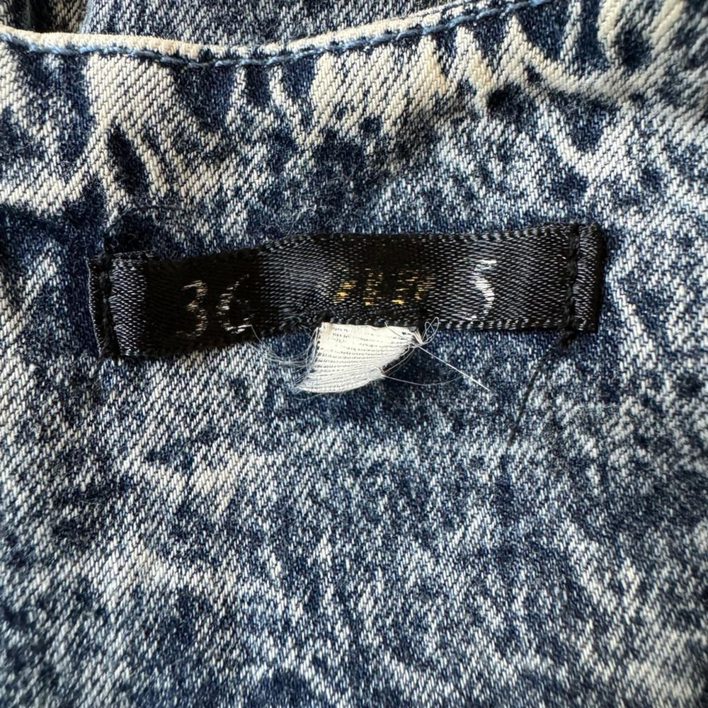 Vintage ‘00s 36 Point 5 Denim Fit & Flare Sleeveless Mini Dress - Picture 7 of 9